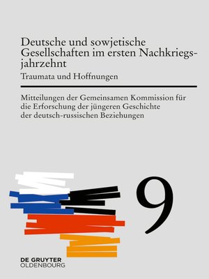 cover image of Deutsche und sowjetische Gesellschaften im ersten Nachkriegsjahrzehnt